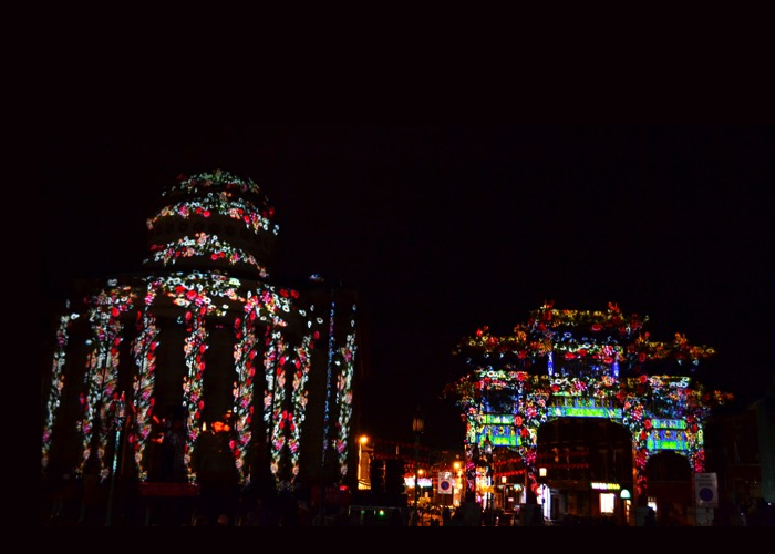 Projections on the Chinese Arch during CNY 2017