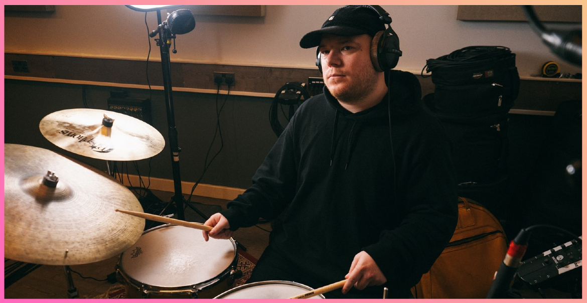 A man playing the drums.