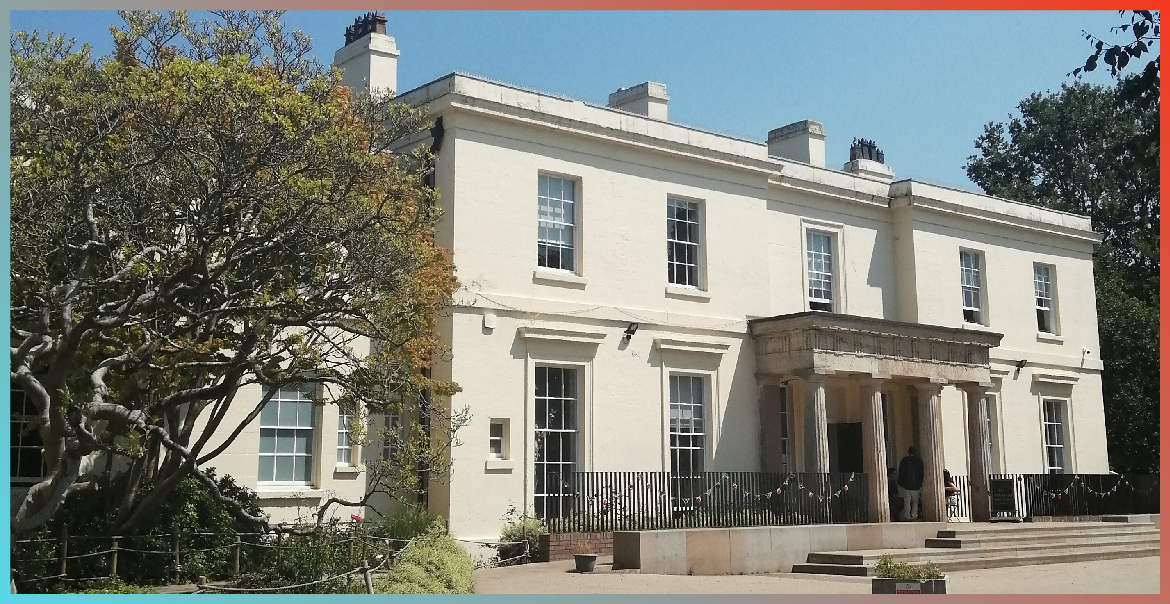 An image of the mansion at Calderstones Park.