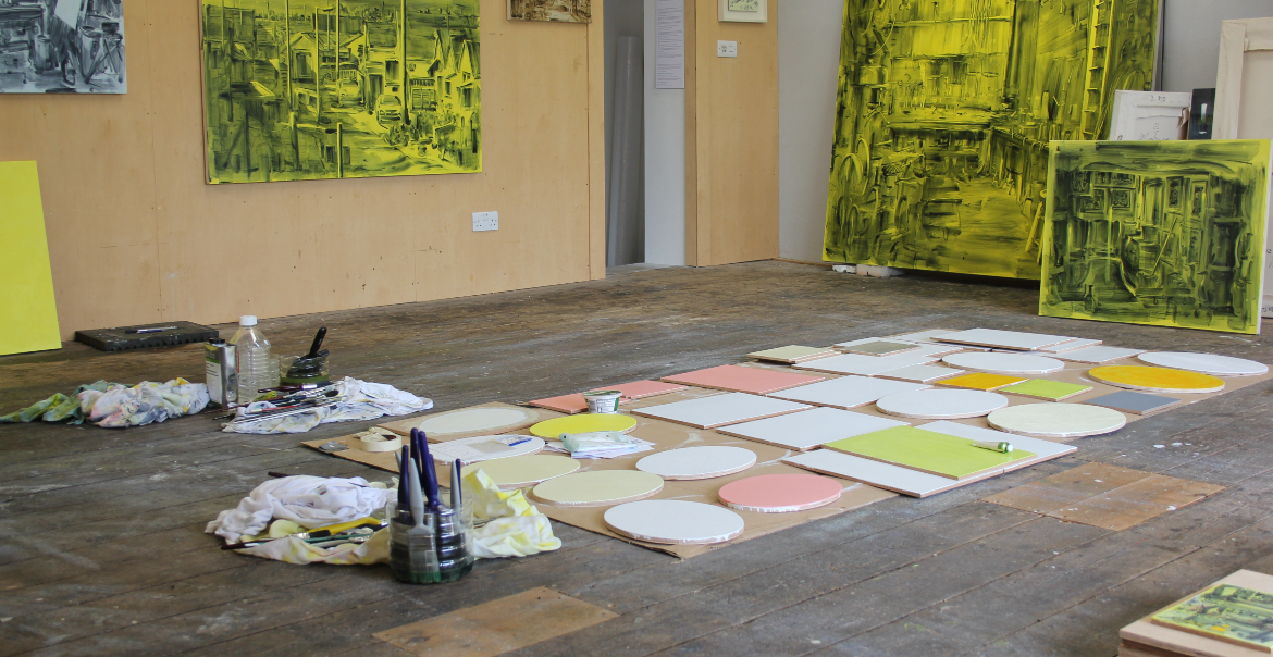 Interior of Graham Crowley's studio